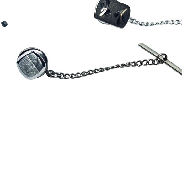 Vintage Detailed Tie Tacks Set Of 5 Unique Designs (6049) - Picture 4 of 6